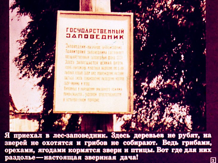 Кадр 2 диафильма «Звериная дача»