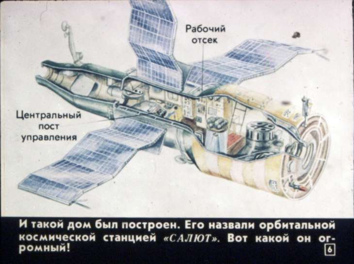 Кадр 6 диафильма «Дом на орбите»