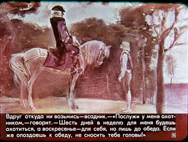 Кадр 6 диафильма «Королева зеленых долин»