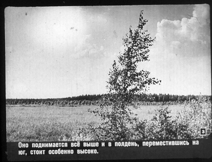 Кадр 3 диафильма «Суточное вращение Земли»