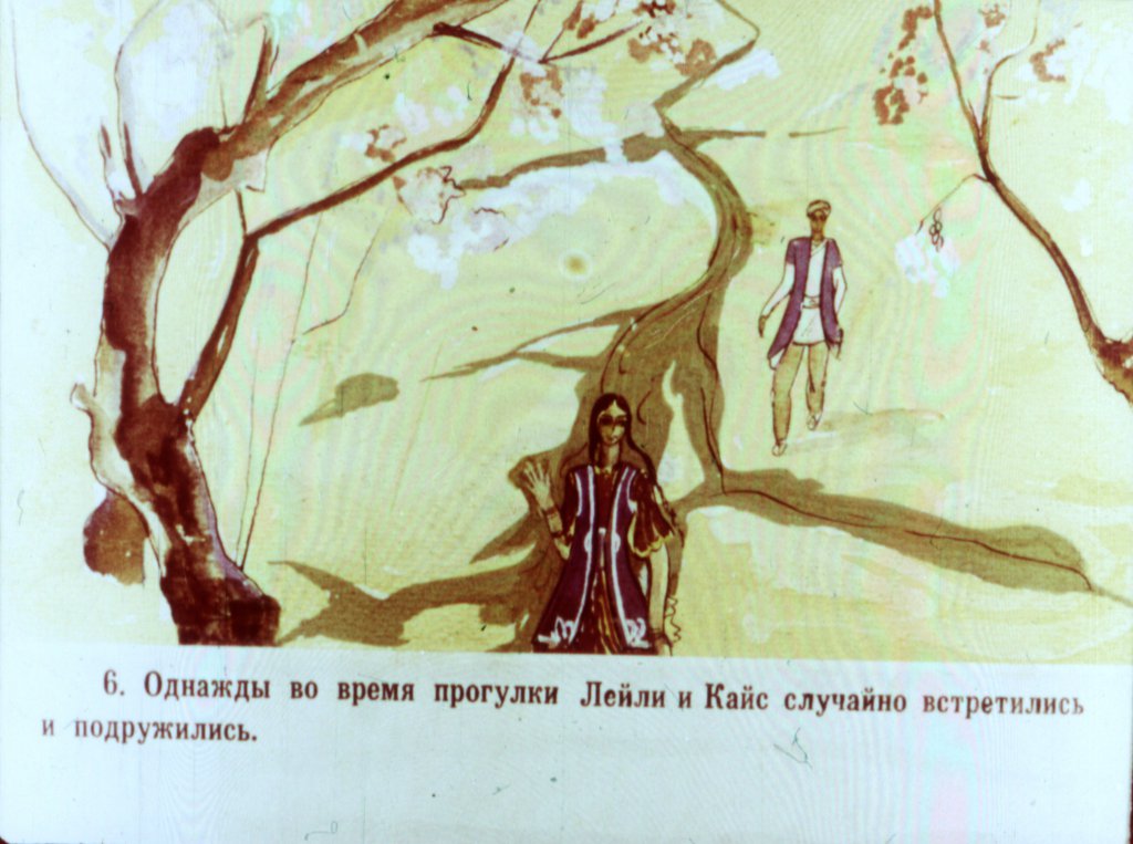 Кадр 7 диафильма «Лейли и Меджнун»