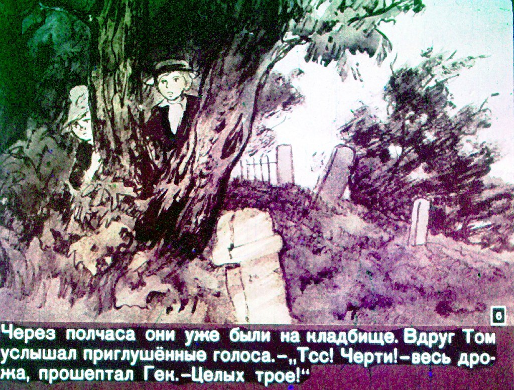 Кадр 6 диафильма «Том Сойер. Часть 2»