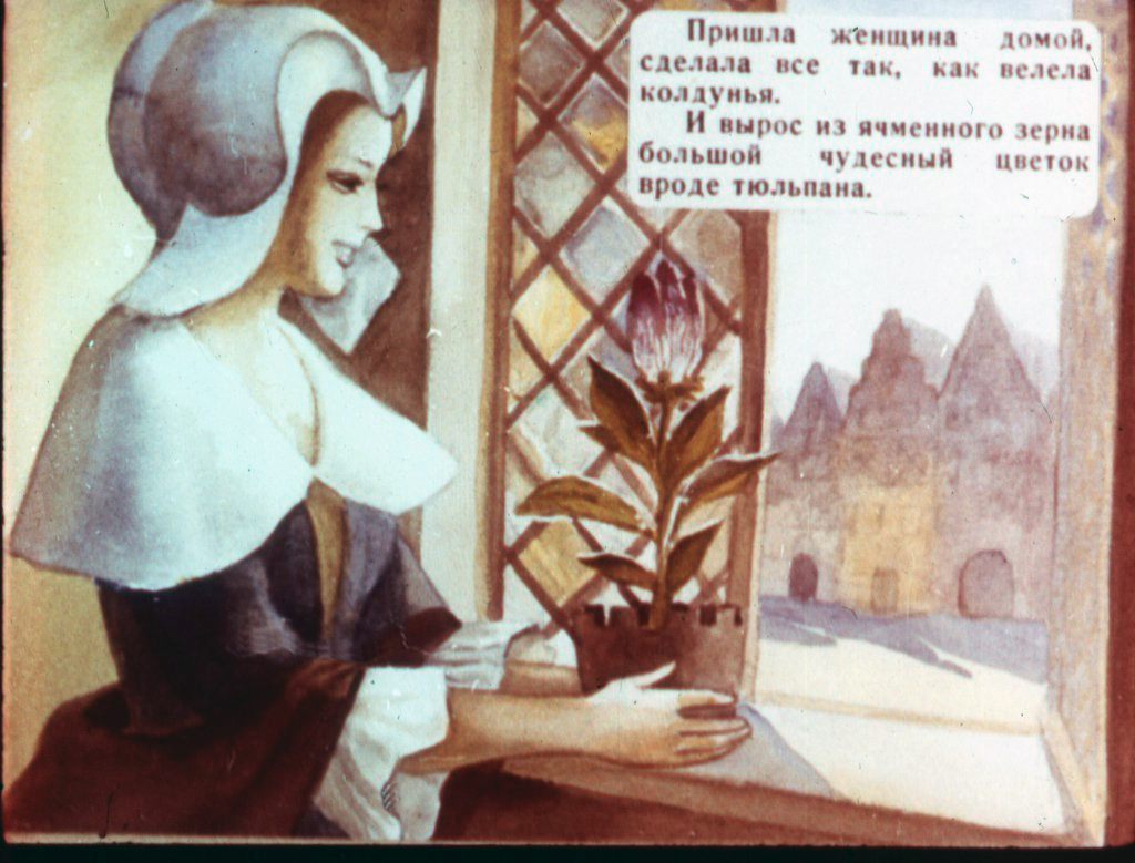Кадр 4 диафильма «Дюймовочка. Часть 1»
