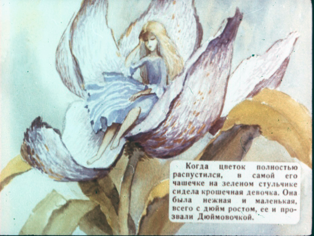 Кадр 5 диафильма «Дюймовочка. Часть 1»