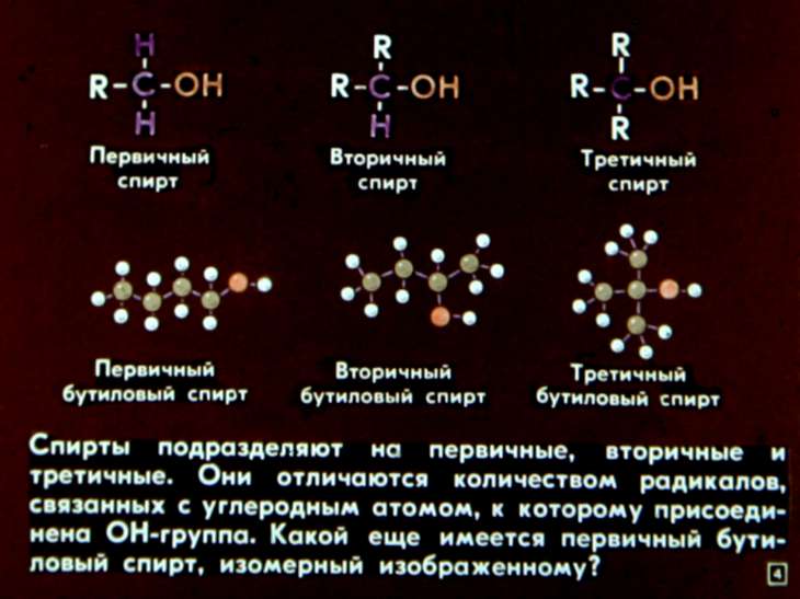 Кадр 4 диафильма «Спирты»