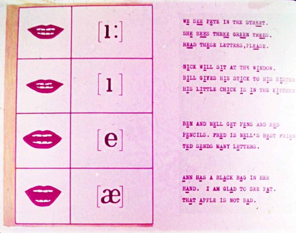 Кадр 3 диафильма «We study English»