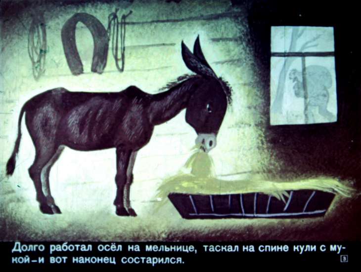Кадр 3 диафильма «Бременские музыканты»