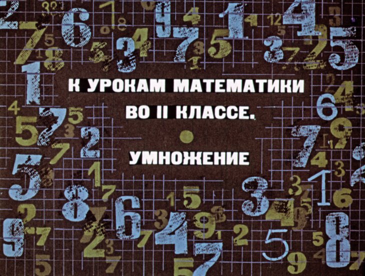 Кадр 1 диафильма «К урокам математики во II классе. Умножение»
