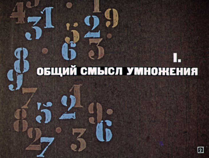 Кадр 2 диафильма «К урокам математики во II классе. Умножение»