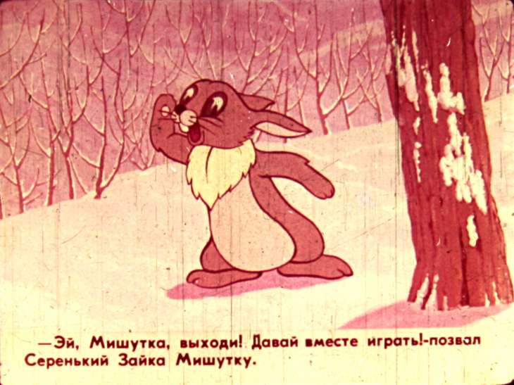 Кадр 4 диафильма «Неженка»