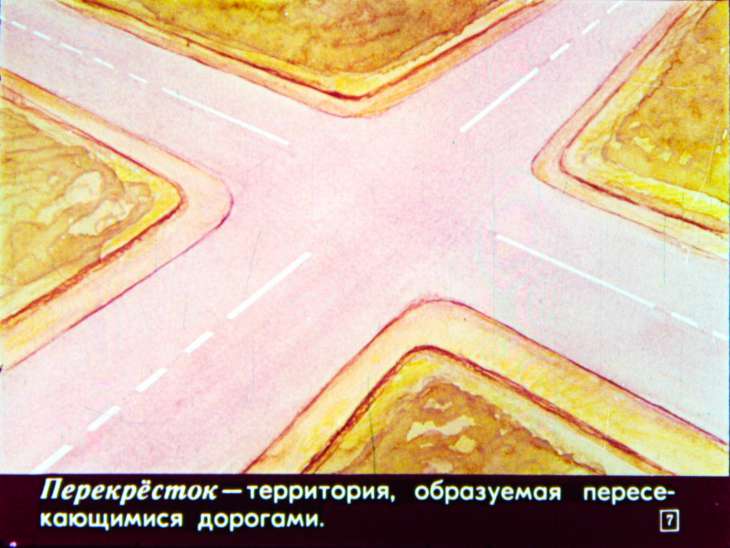 Кадр 7 диафильма «Пособие по правилам дорожного движения»