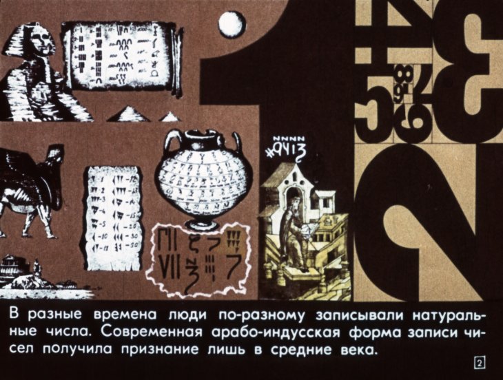 Кадр 2 диафильма «Целые неотрицательные числа и дроби»