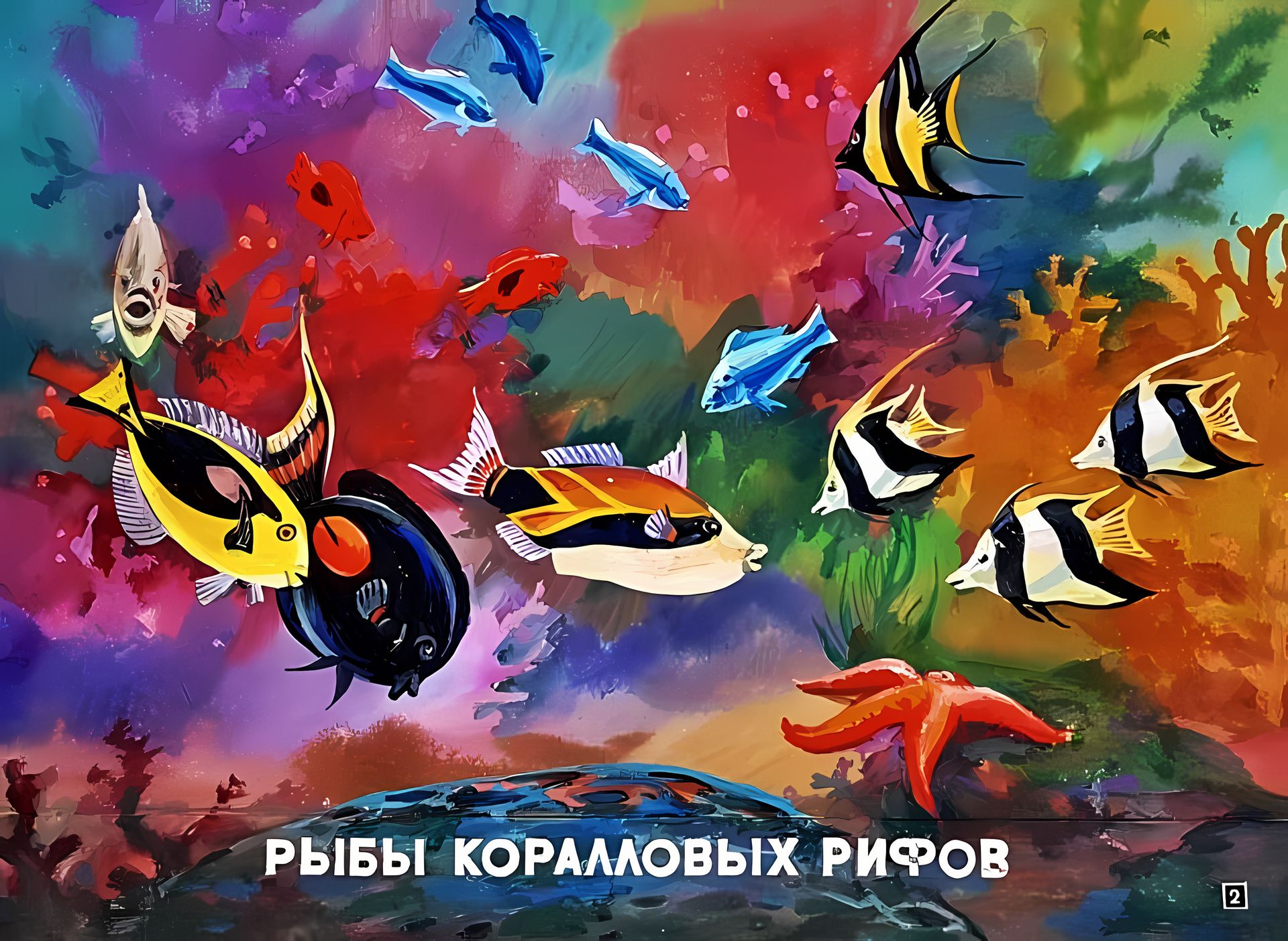 Кадр 2 диафильма «Кто живет в теплом море»