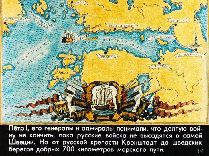 Кадр 3 диафильма «Сражение при Гангуте»