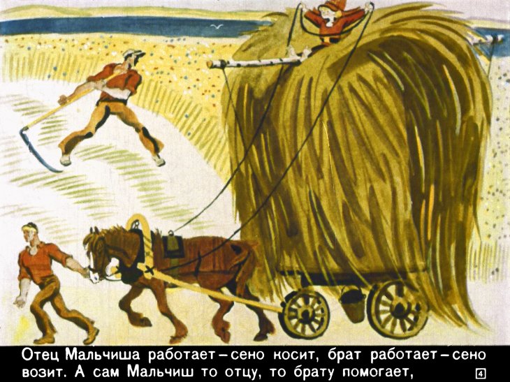 Кадр 4 диафильма «Сказка о военной тайне, о Мальчише-Кибальчише и его твердом слове»
