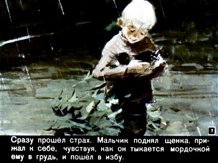 Кадр 7 диафильма «Три друга»
