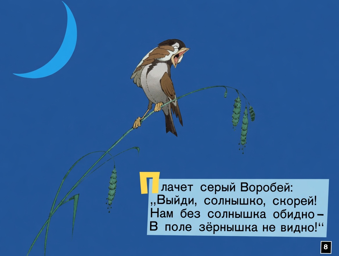 Кадр 7 диафильма «Краденое солнце»