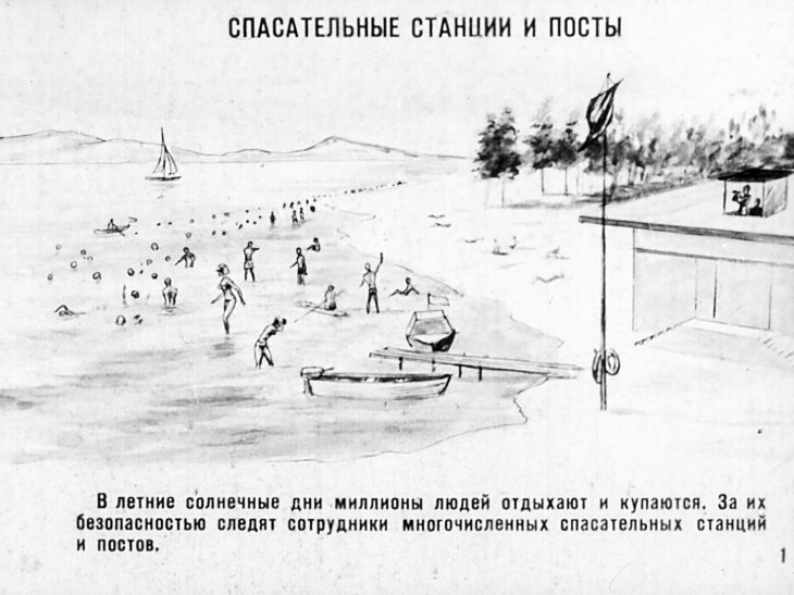 Кадр 3 диафильма «Спасение тонущих»
