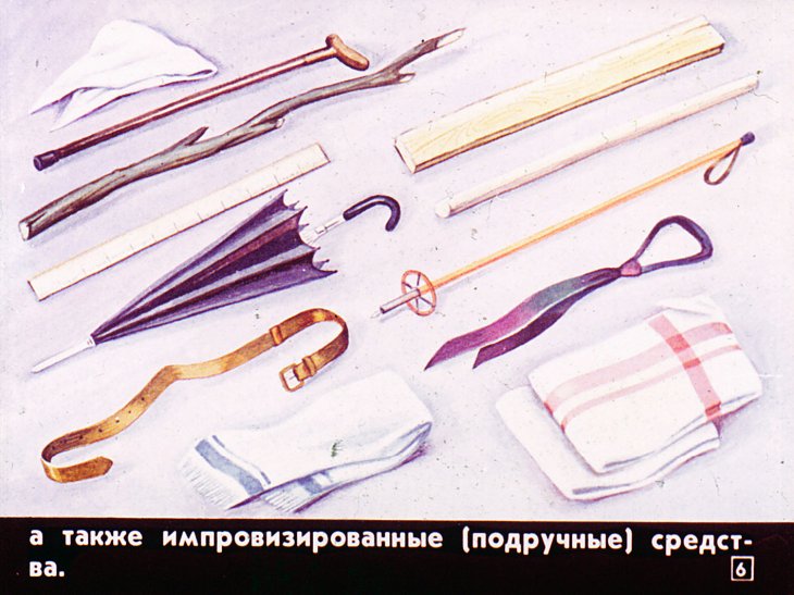 Кадр 6 диафильма «Оказание первой медицинской помощи пострадавшим»