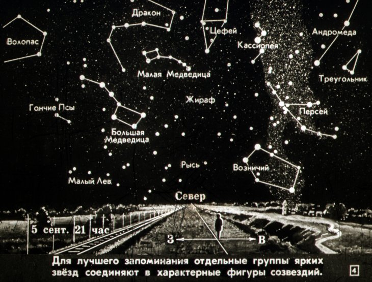 Кадр 4 диафильма «Звездное небо»
