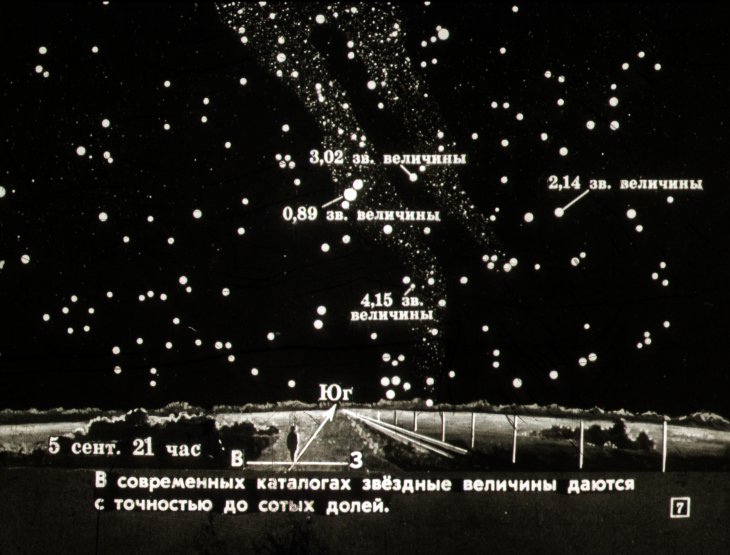 Кадр 7 диафильма «Звездное небо»