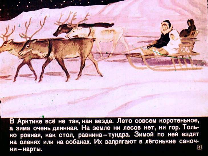 Кадр 6 диафильма «Как Алешка жил на Севере»