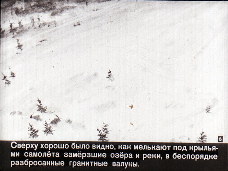 Кадр 5 диафильма «Самолет не вернулся»