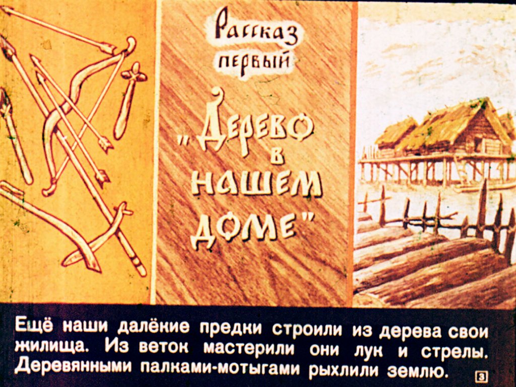 Кадр 3 диафильма «Знакомтесь, кусочек дерева!»