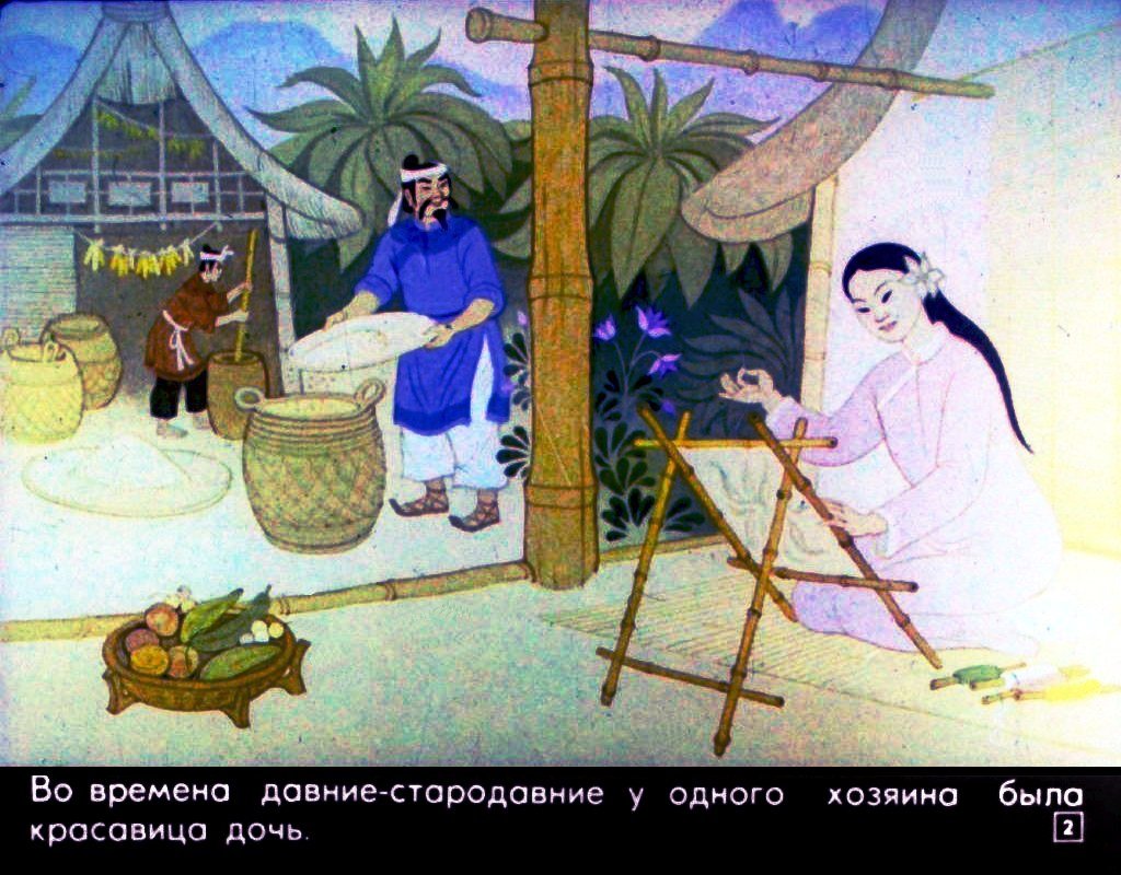 Кадр 2 диафильма «Бамбук о ста коленцах»