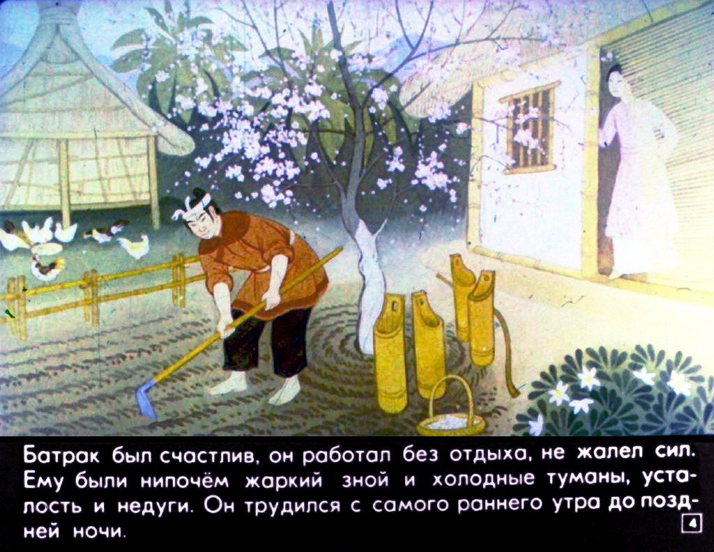Кадр 4 диафильма «Бамбук о ста коленцах»