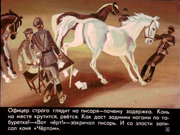 Кадр 6 диафильма «Черт»