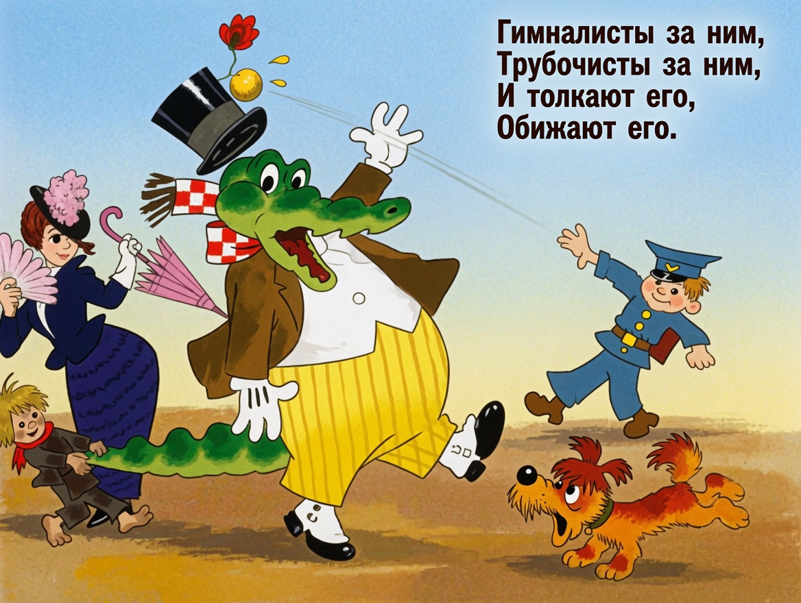 Кадр 4 диафильма «Крокодил. Часть 1»