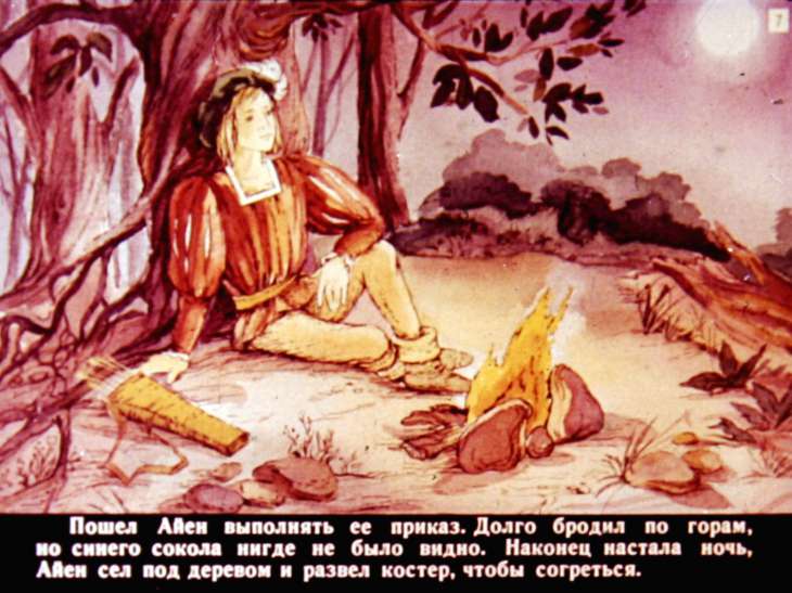 Кадр 7 диафильма «Приключения Айена Дирека и его рыже-бурого лиса. Диафильм 1»