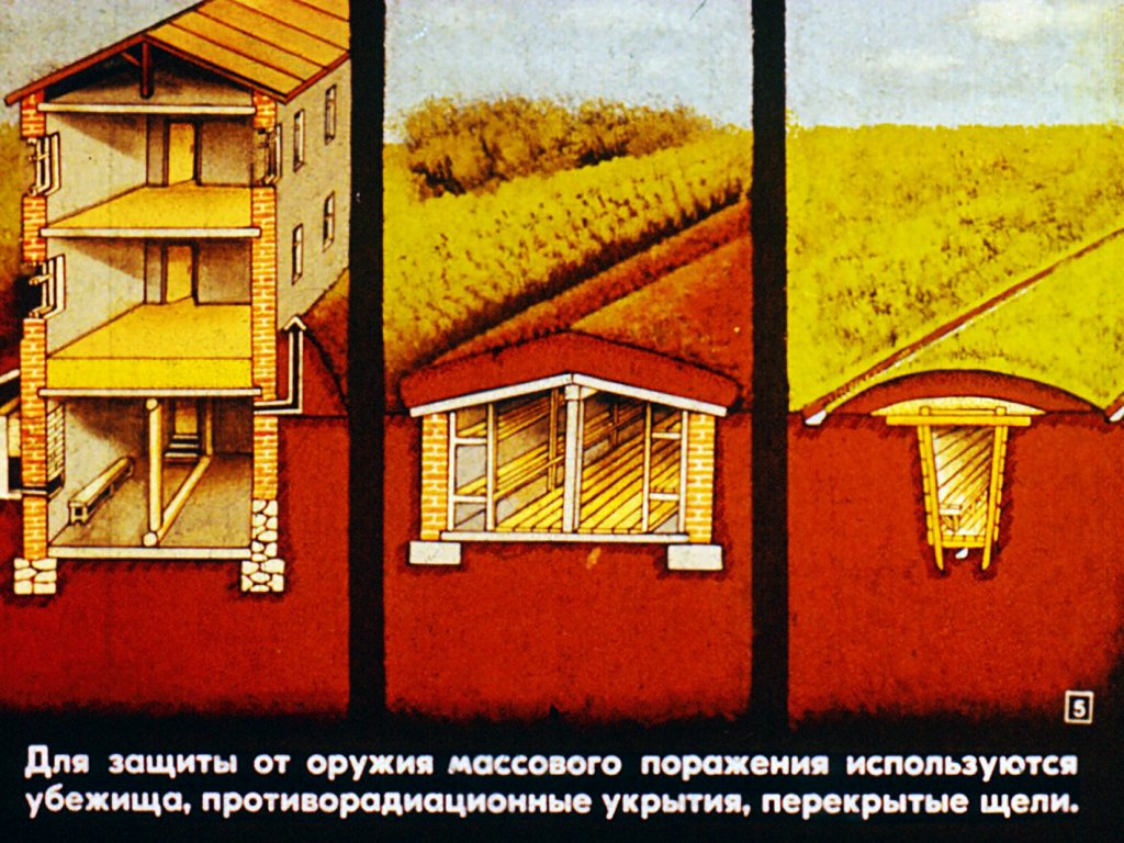 Кадр 5 диафильма «Защита формирований от оружия массового паражения»