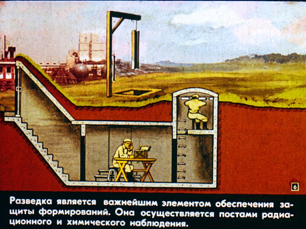 Кадр 6 диафильма «Защита формирований от оружия массового паражения»