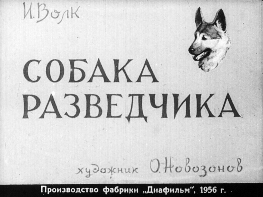 Кадр 1 диафильма «Собака разведчика»
