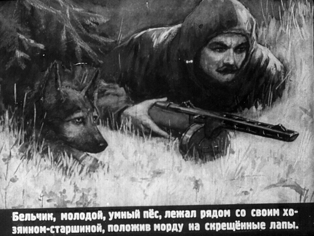 Кадр 3 диафильма «Собака разведчика»
