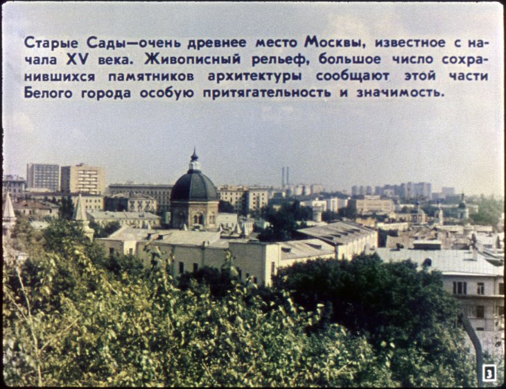 Кадр 3 диафильма «В старых садах»