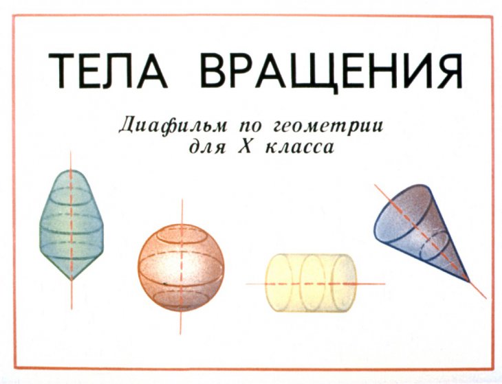 Кадр 1 диафильма «Тела вращения»