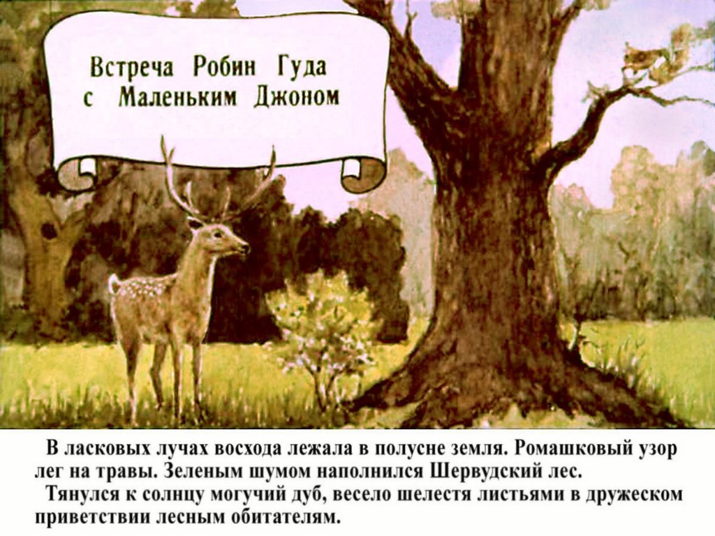 Кадр 2 диафильма «Робин Гуд»