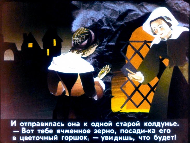 Кадр 6 диафильма «Дюймовочка. Часть 1»