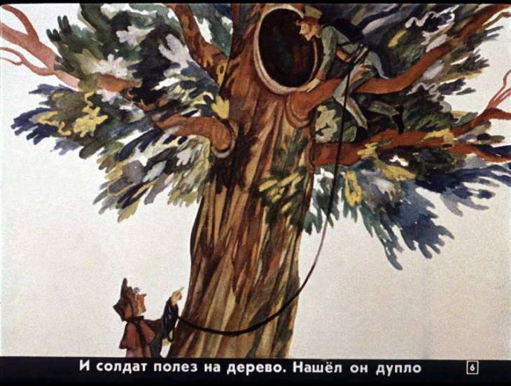Кадр 6 диафильма «Огниво»