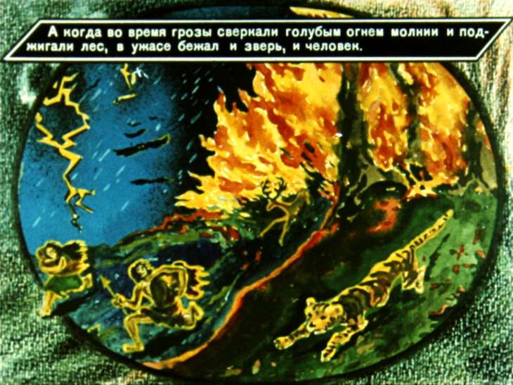 Кадр 5 диафильма «Малышам о добром и злом огне»
