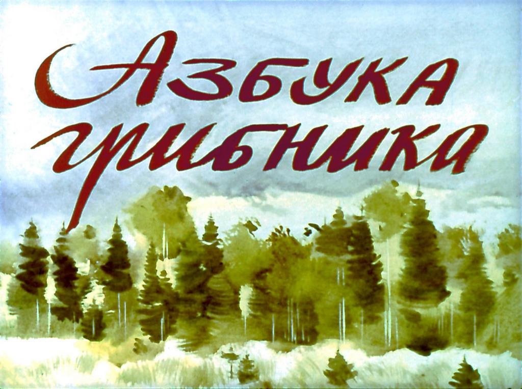 Кадр 1 диафильма «Азбука грибника»