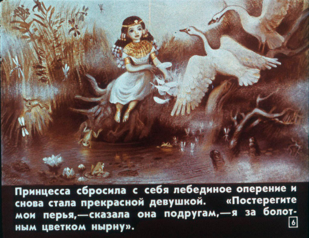 Кадр 6 диафильма «Дочь болотного царя»