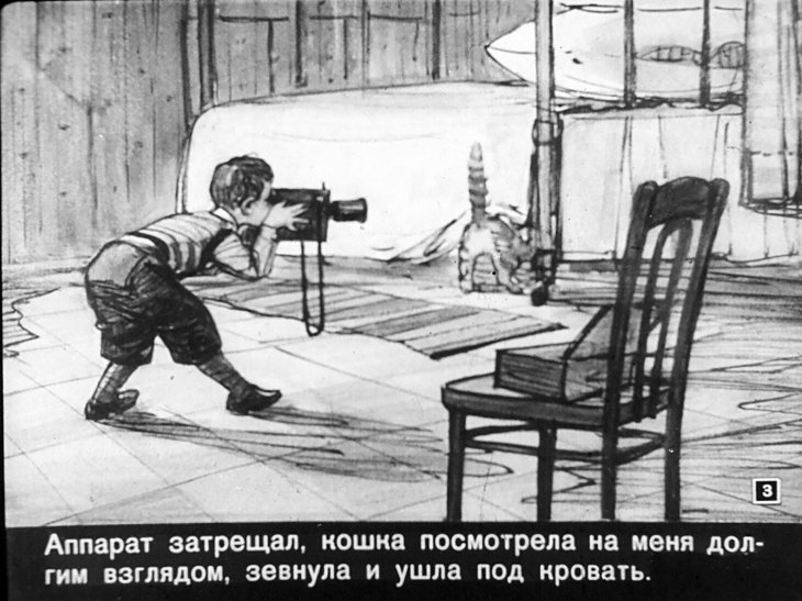 Кадр 3 диафильма «Как я снимал кинохронику»