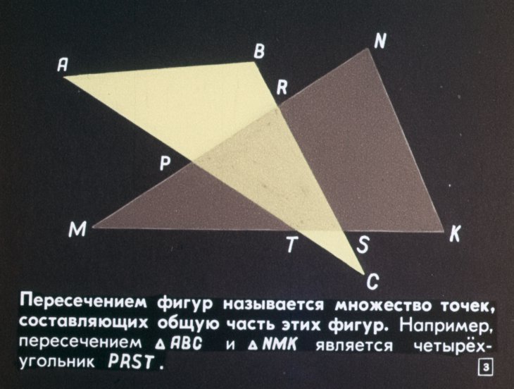 Кадр 3 диафильма «Сечение куба плоскостью»