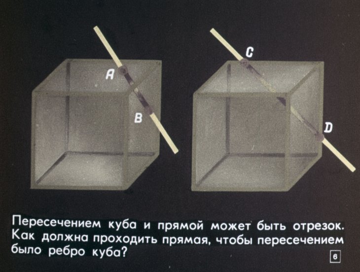 Кадр 6 диафильма «Сечение куба плоскостью»