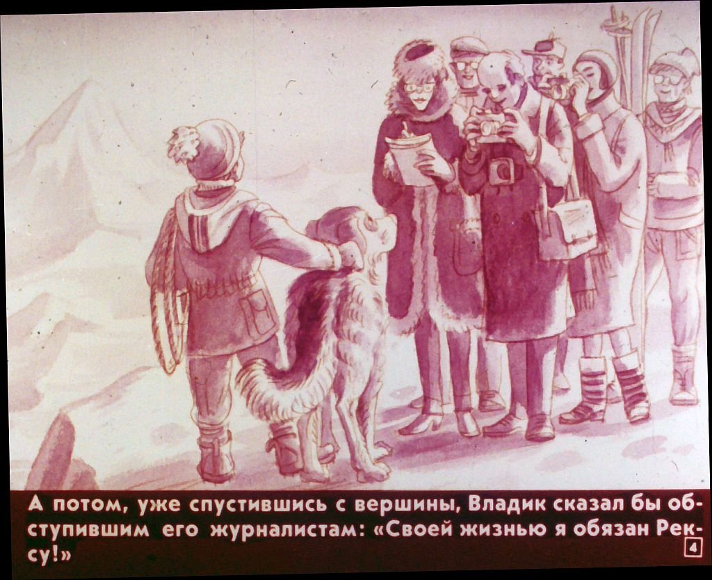 Кадр 5 диафильма «Дружок»