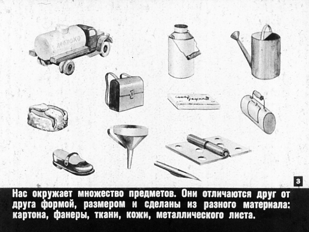 Кадр 3 диафильма «Развертки поверхностей технических деталей и предметов быта»
